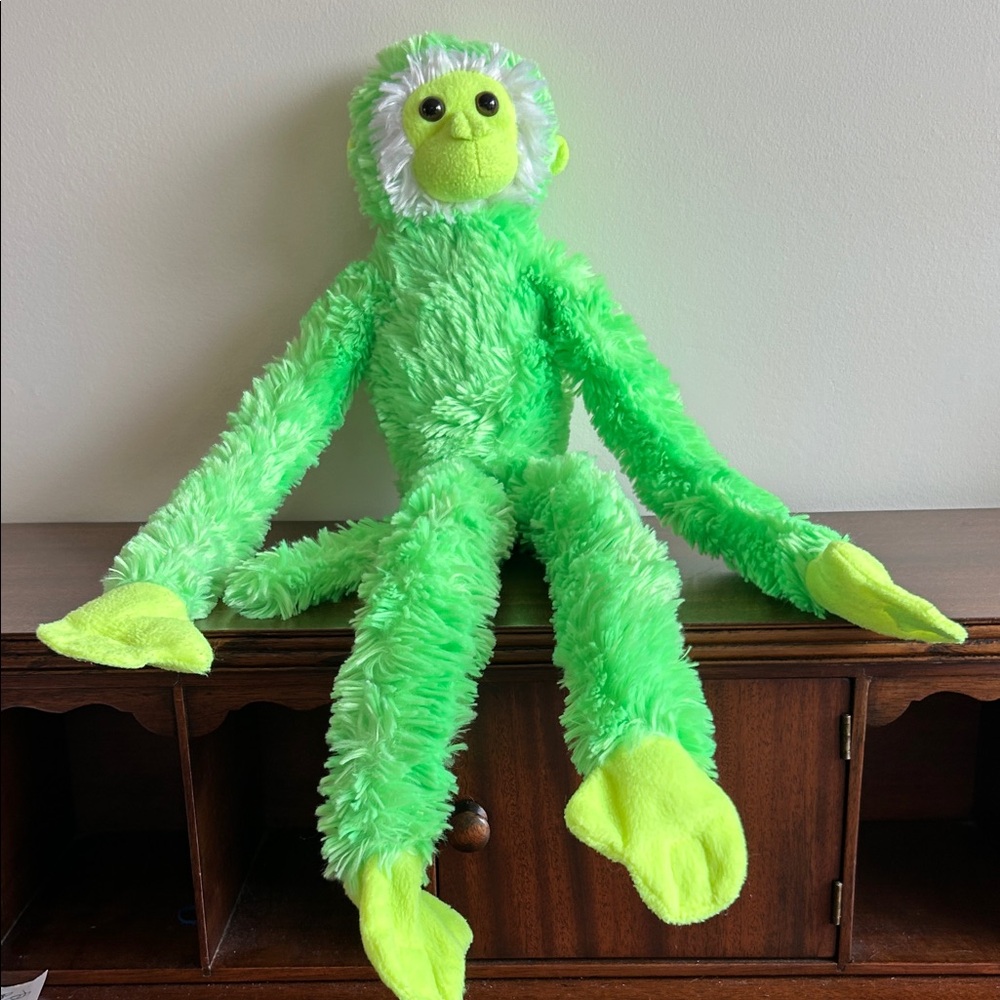Green Stuffed Monkey 20” Plush Toy